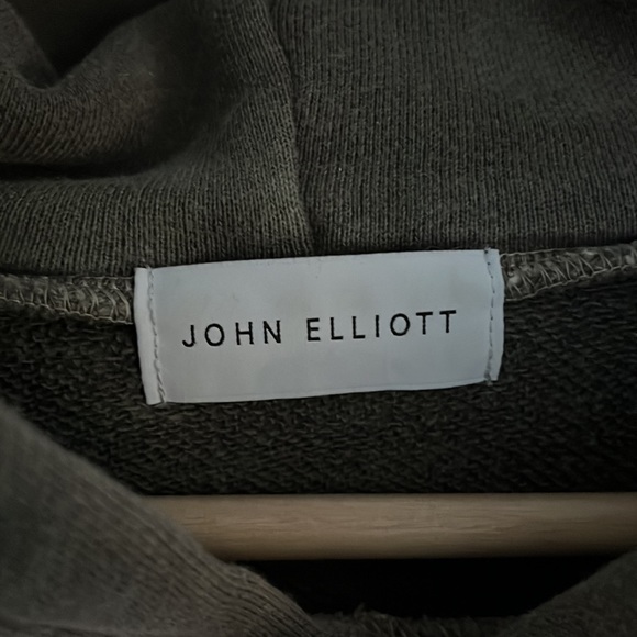 John Elliott Tie Dye Hoodie Green Size 3 (Large) - Picture 3 of 5